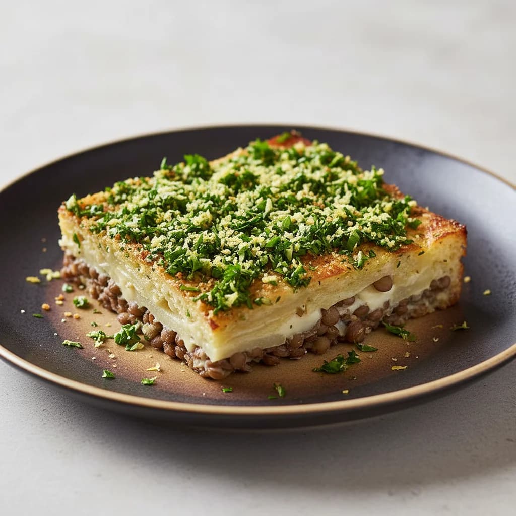 Celeriac & Puy Lentil Gratin