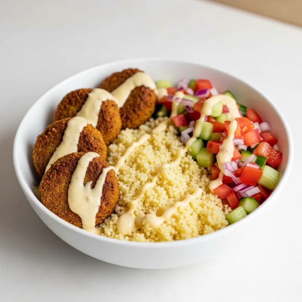 Hearty Falafel Couscous Bowl