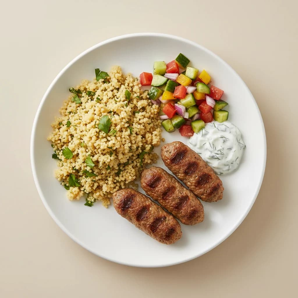 Lamb Kofta with Herbed Couscous