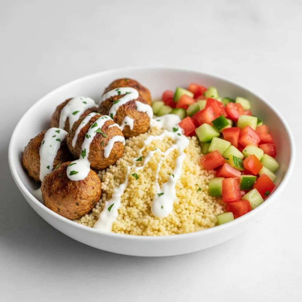 Spiced Turkey Meatball Bowls